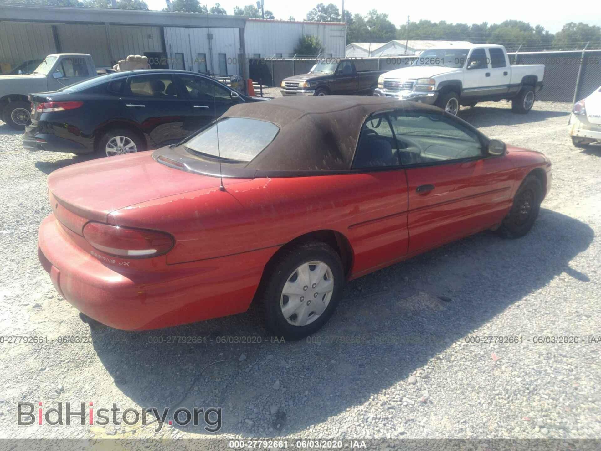 1998 CHRYSLER SEBRING - VIN: 3C3EL45H6WT318398 - Фото 4