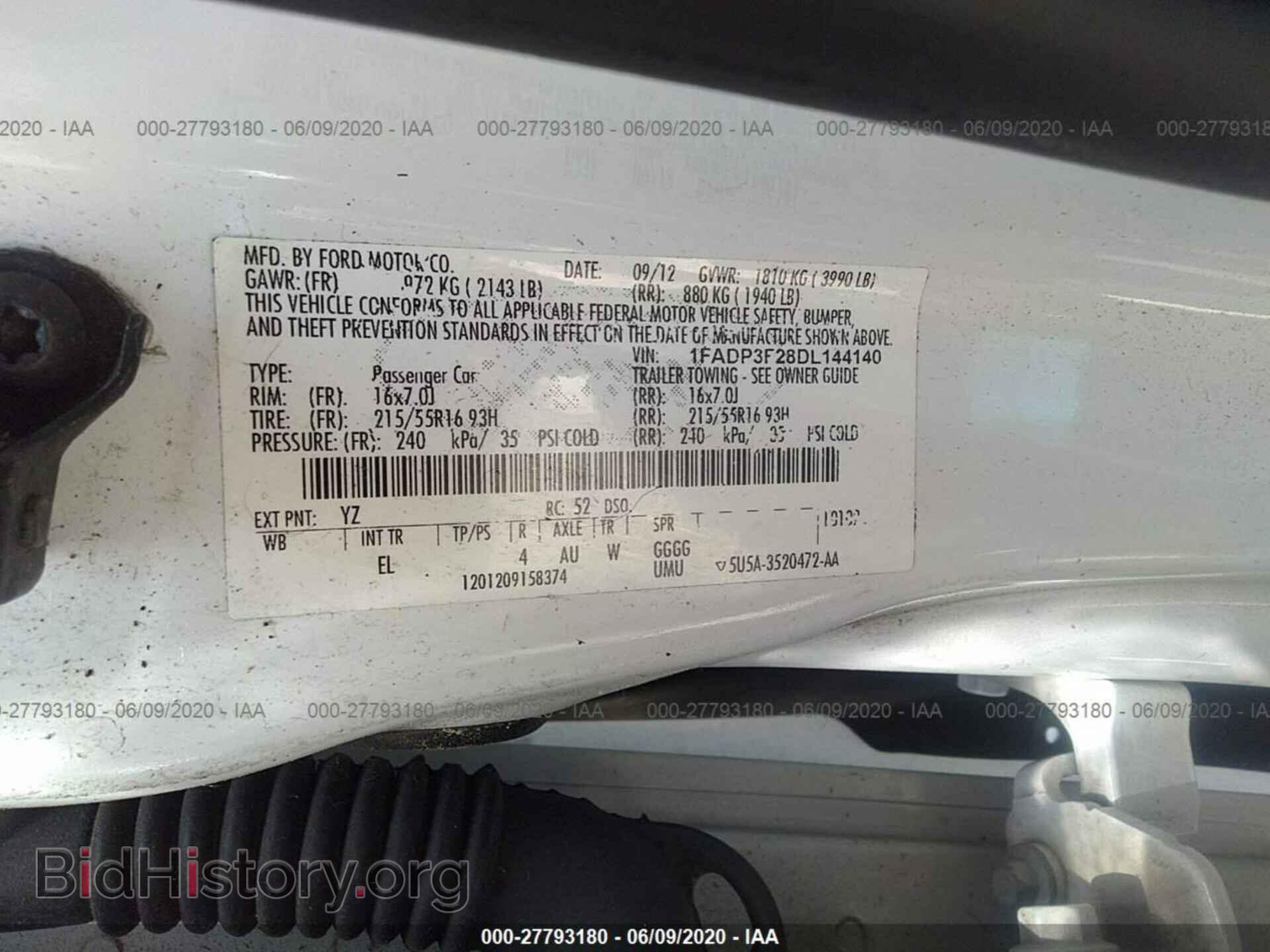 2013 FORD FOCUS - VIN: 1FADP3F28DL144140 - Photo 9