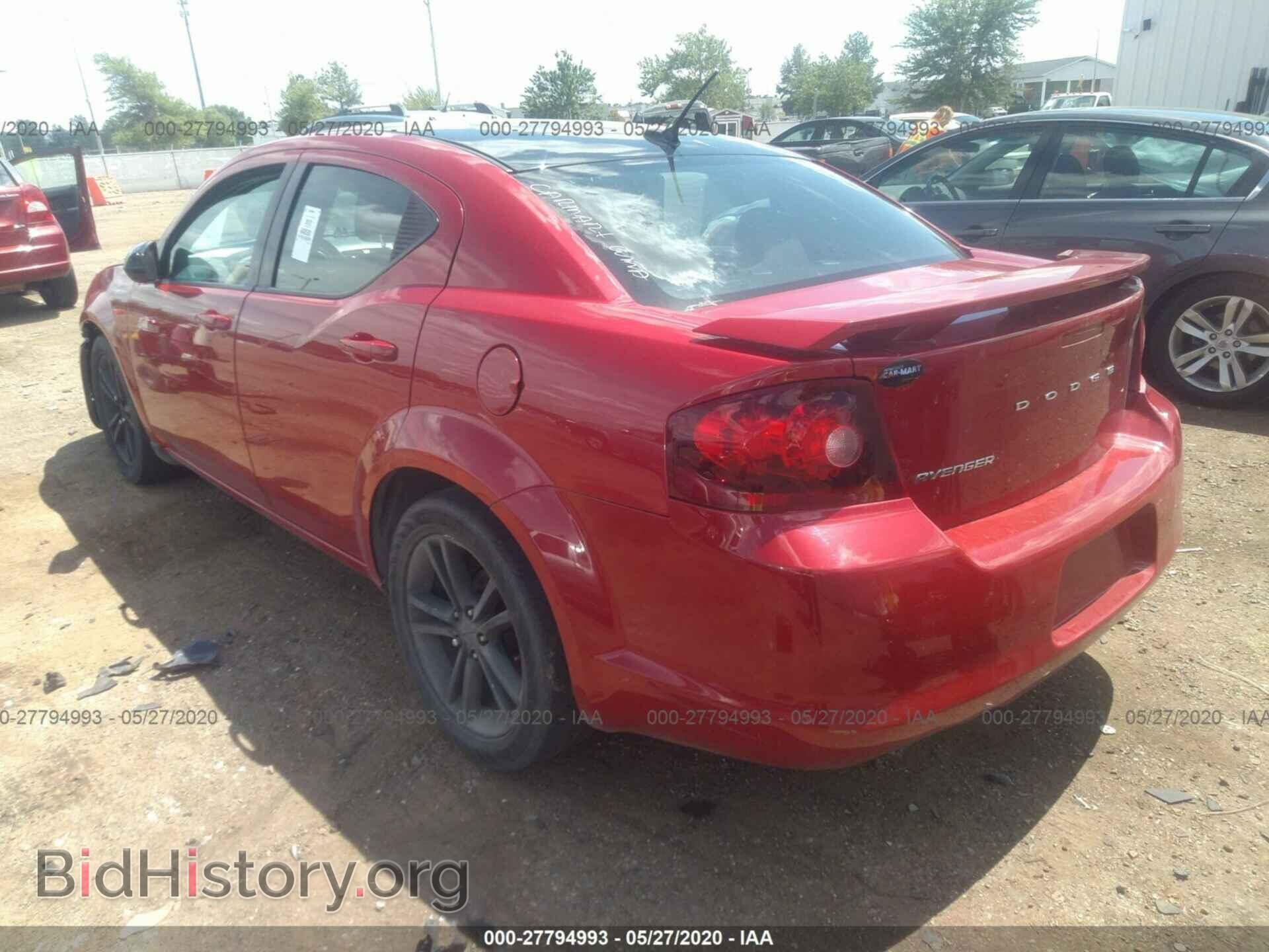 2012 DODGE AVENGER - VIN: 1C3CDZEG5CN165842 - Фото 3