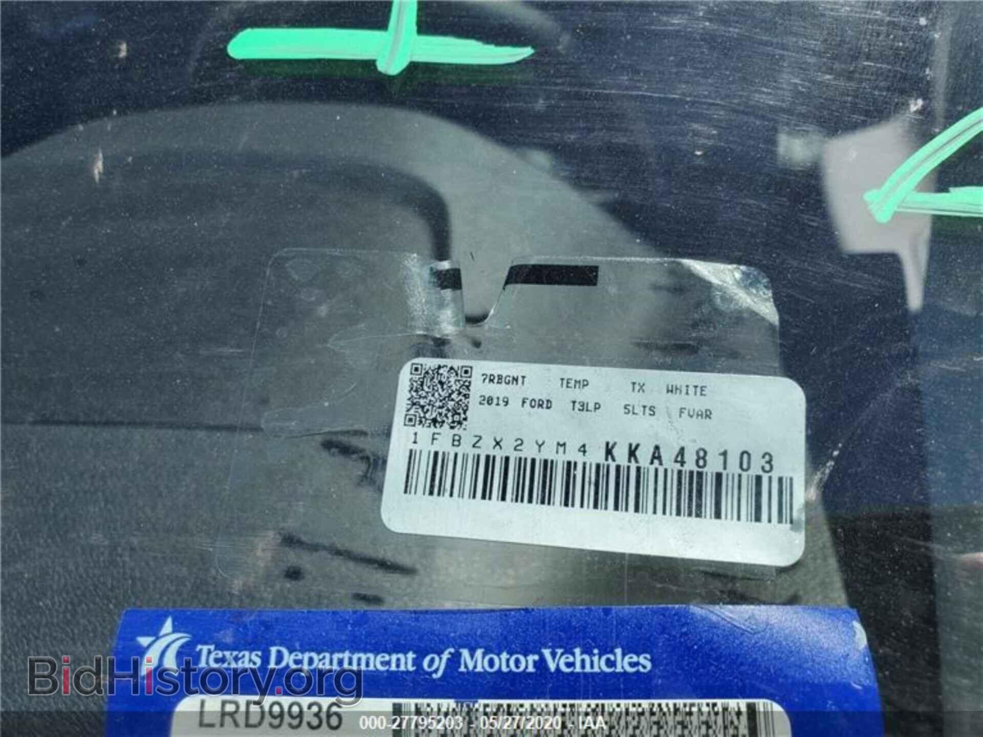 2019 FORD TRANSIT - VIN: 1FBZX2YM4KKA48103 - Фото 7
