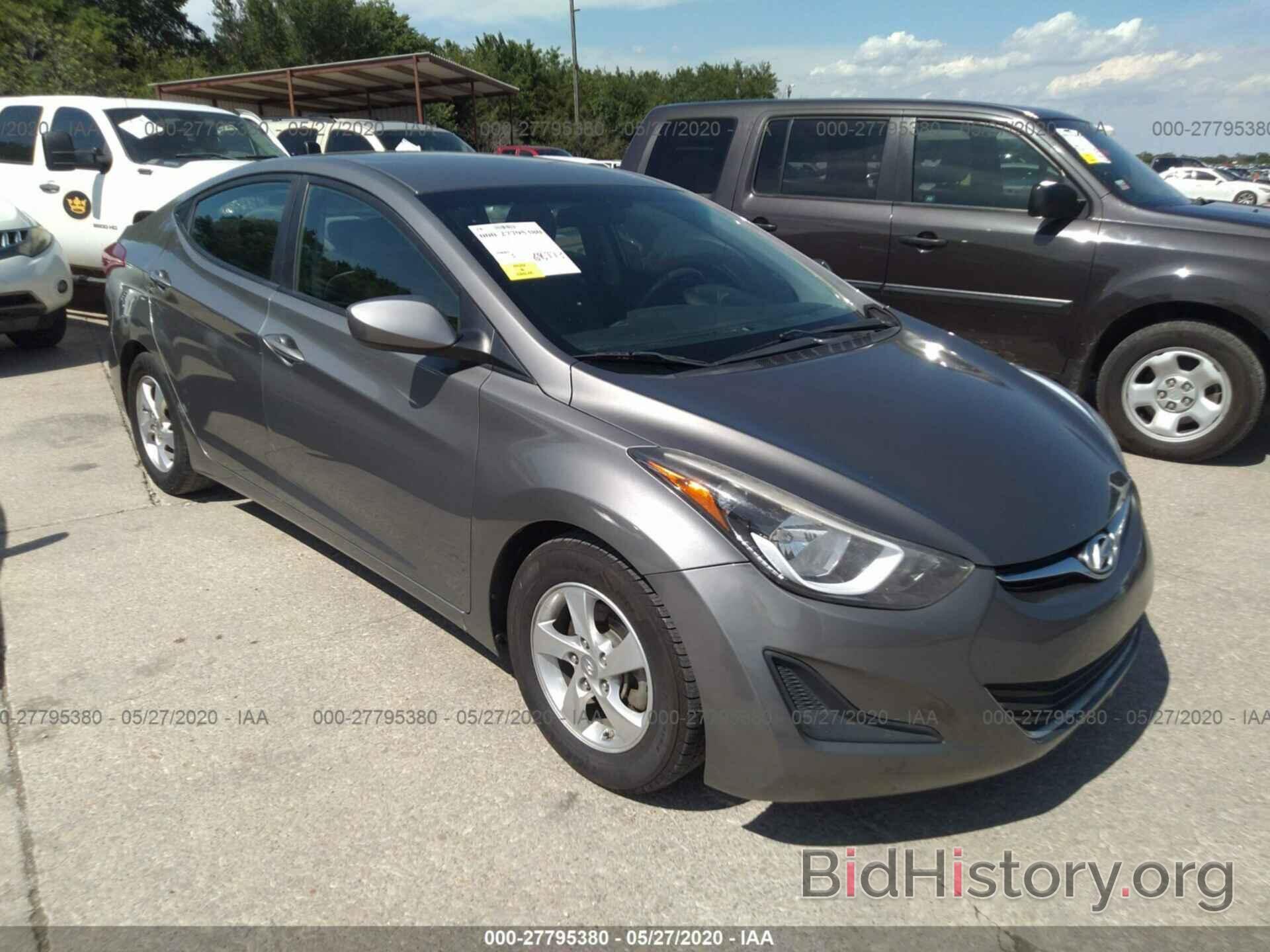 Photo 5NPDH4AE9EH523961 - HYUNDAI ELANTRA 2014