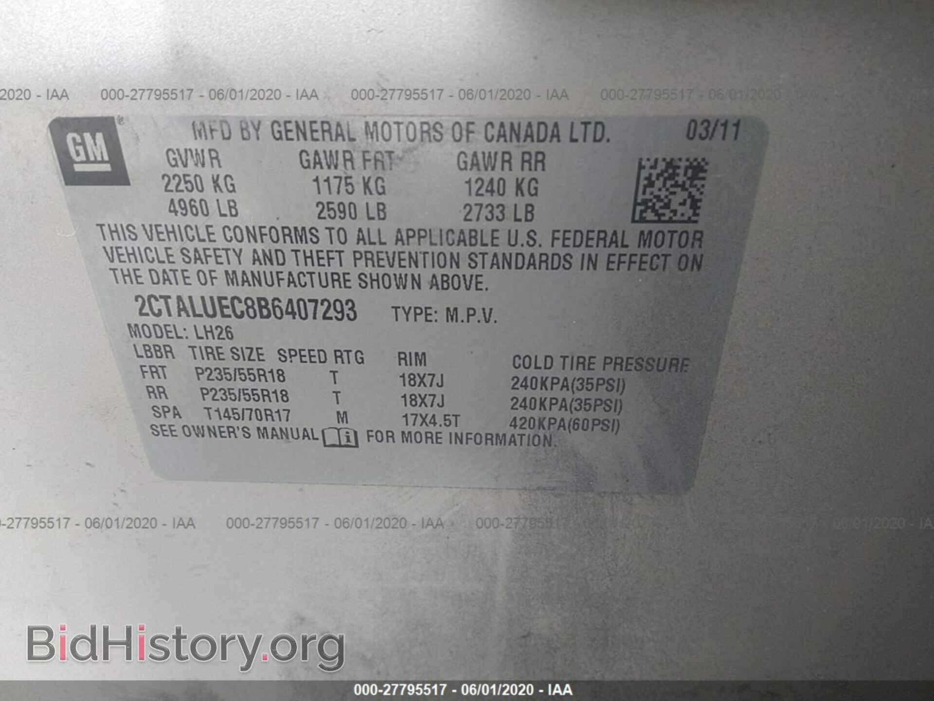 2011 GMC TERRAIN - VIN: 2CTALUEC8B6407293 - Photo 9
