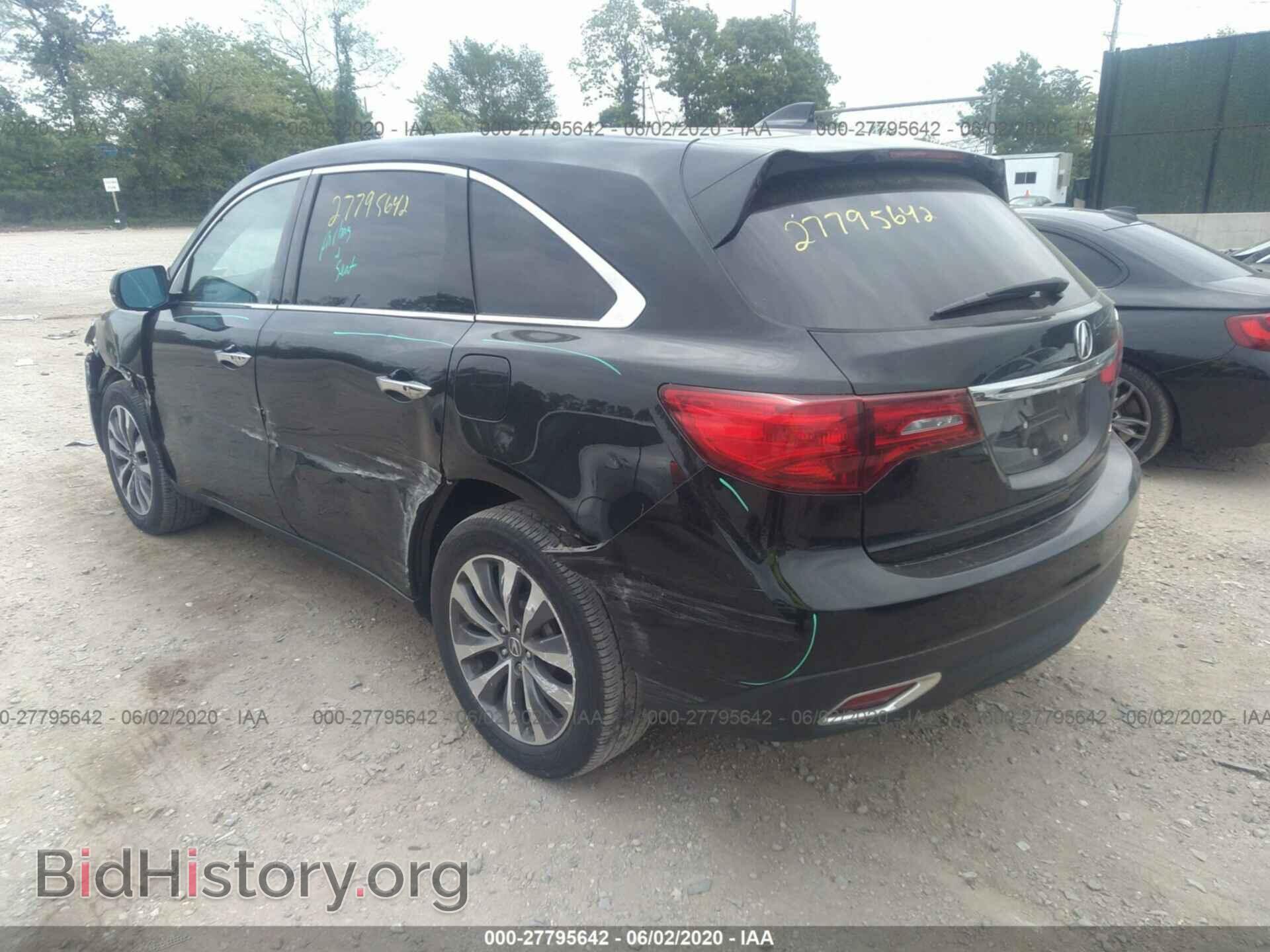 2016 ACURA MDX - VIN: 5FRYD4H42GB047644 - Photo 3