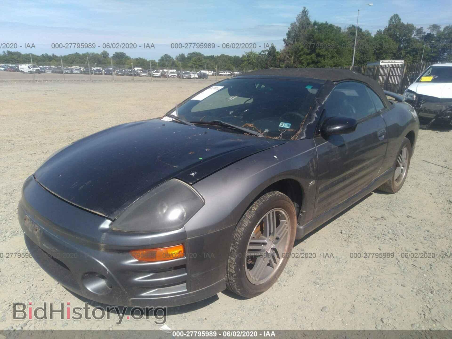 2003 MITSUBISHI ECLIPSE - VIN: 4A3AE75H73E014687 - Фото 2