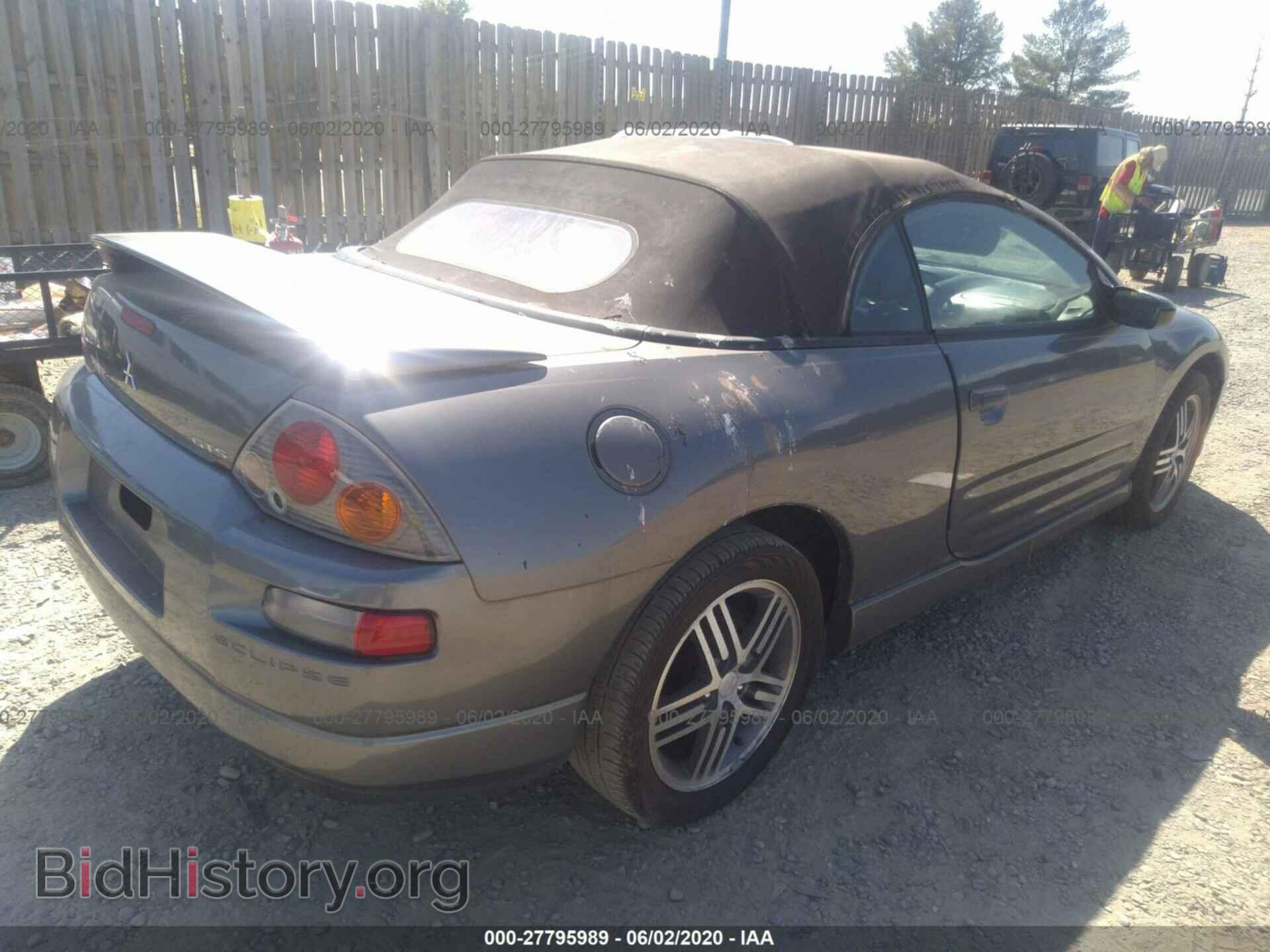 2003 MITSUBISHI ECLIPSE - VIN: 4A3AE75H73E014687 - Фото 4