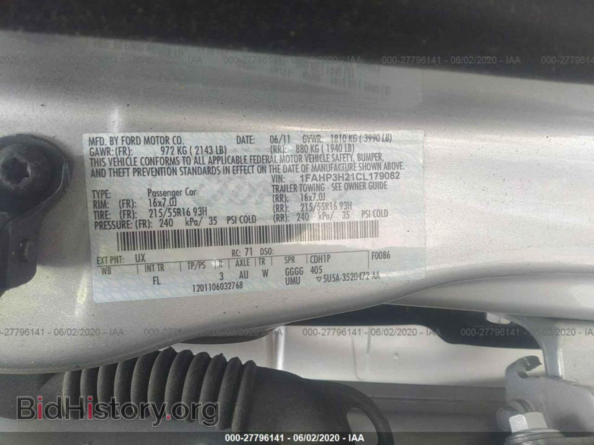 2012 FORD FOCUS - VIN: 1FAHP3H21CL179082 - Photo 9