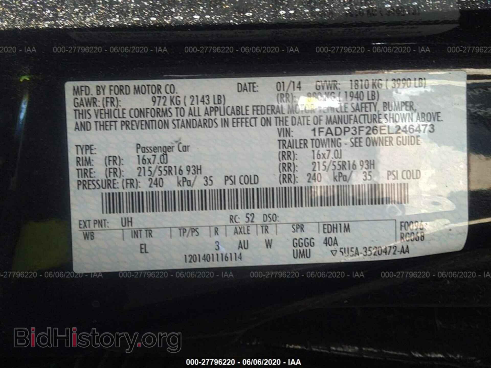2014 FORD FOCUS - VIN: 1FADP3F26EL246473 - Photo 9