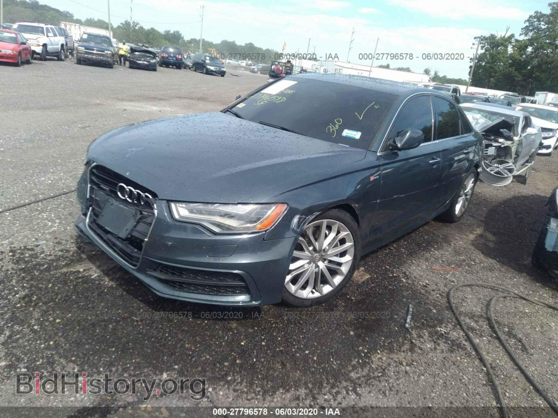 2013 AUDI A6 - VIN: WAUHGAFC6DN064698 - Фото 2