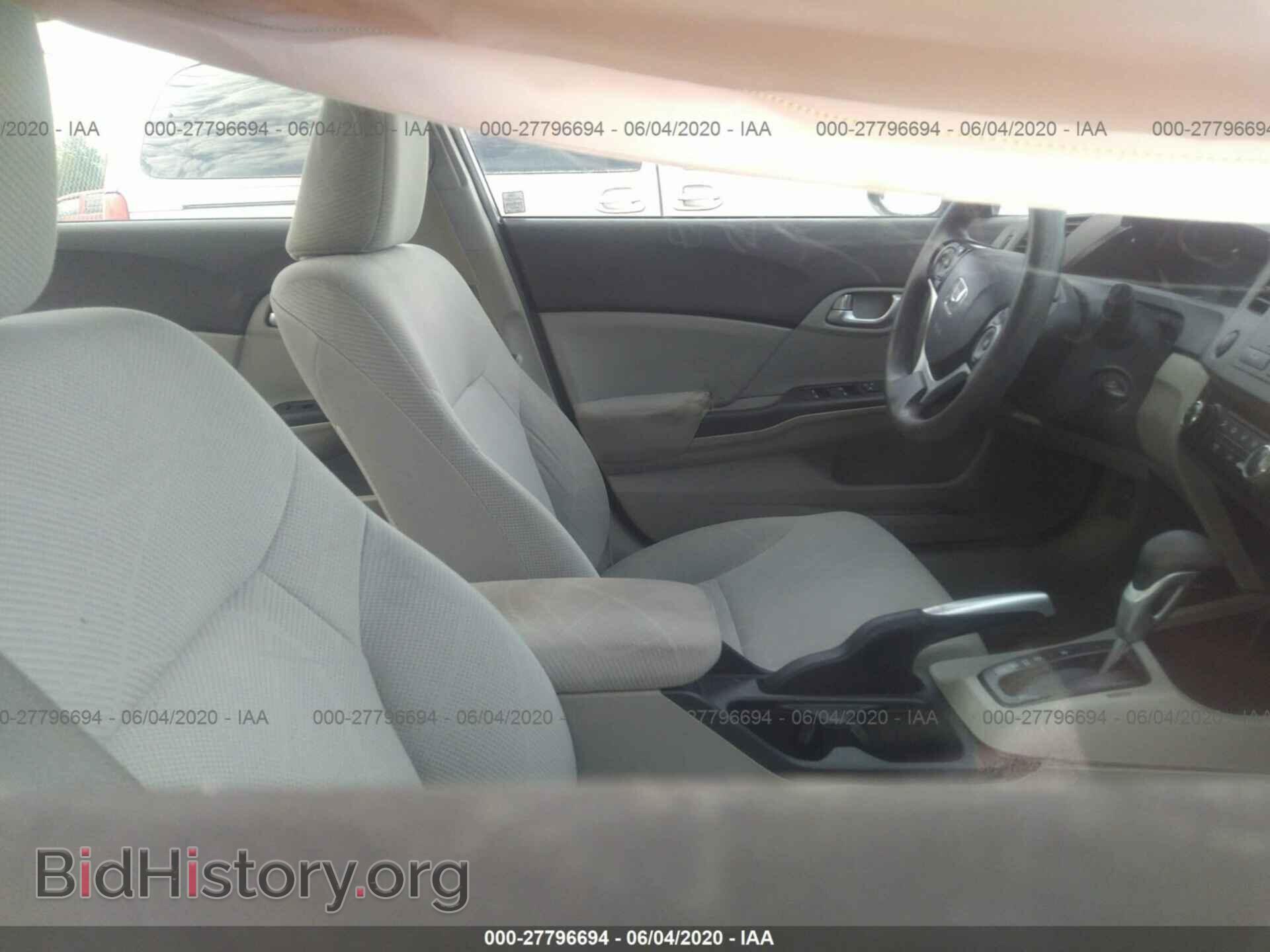 2012 HONDA CIVIC SDN - VIN: 19XFB2F87CE314995 - Фото 5