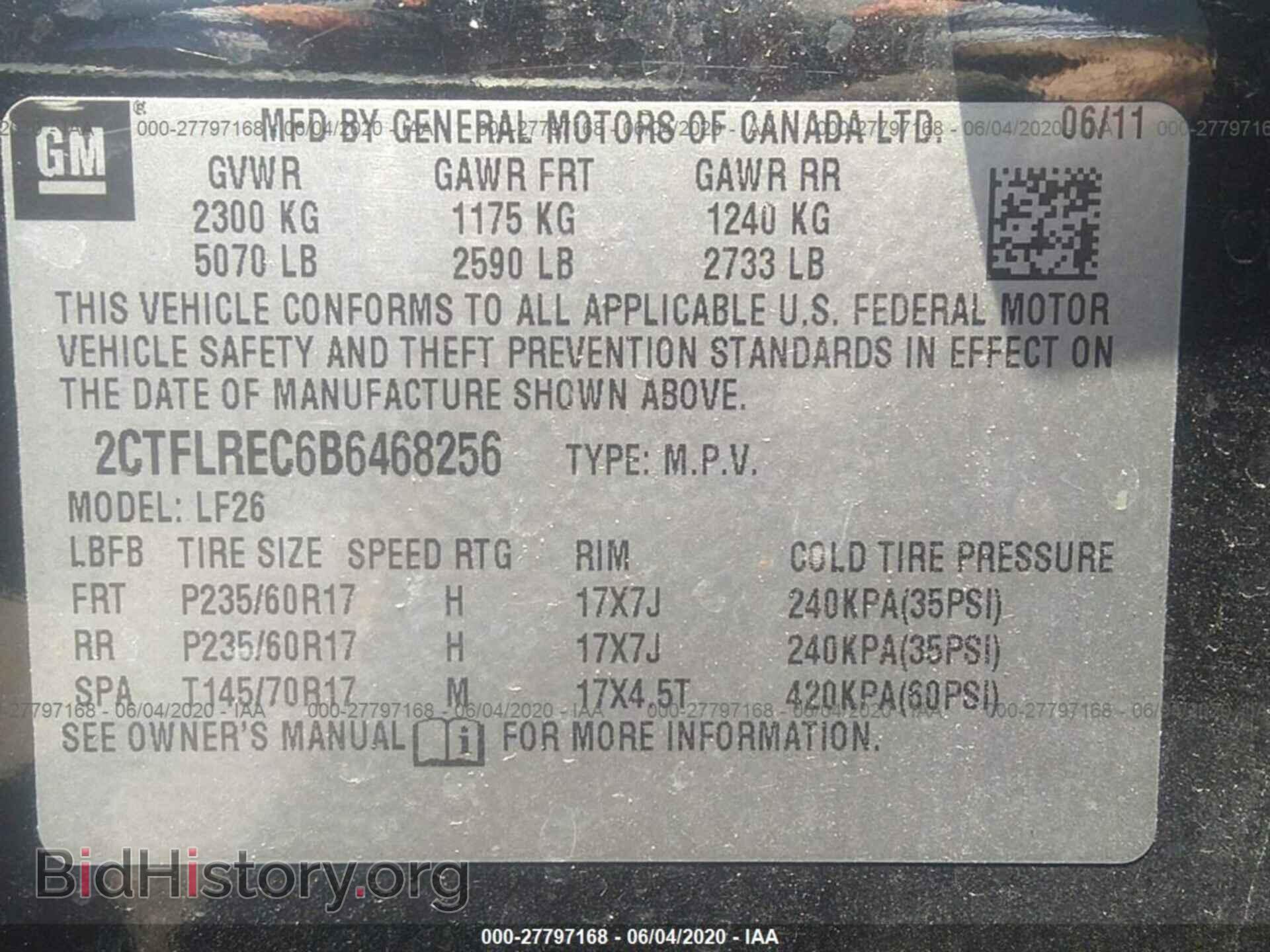 2011 GMC TERRAIN - VIN: 2CTFLREC6B6468256 - Photo 9