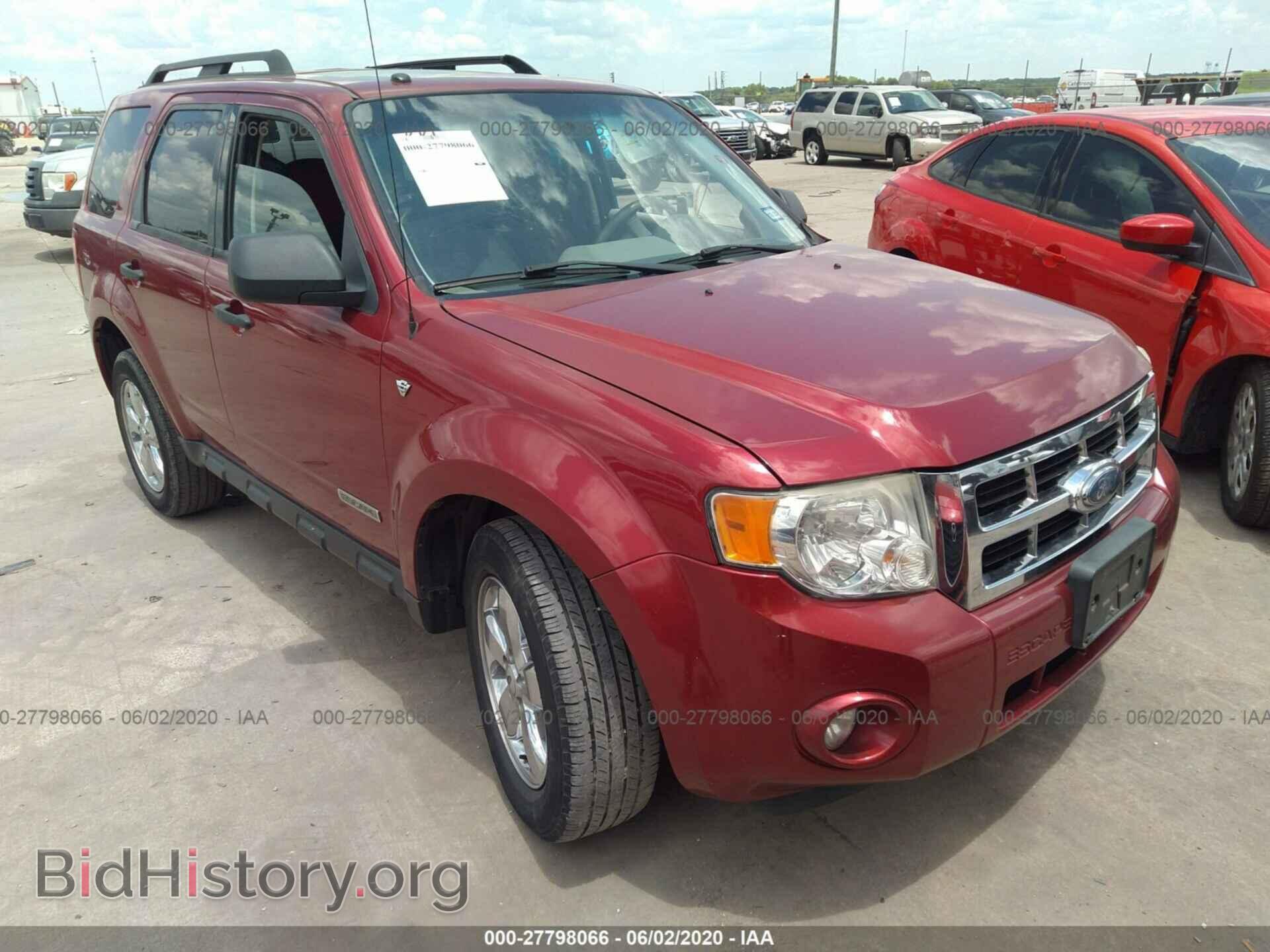 Photo 1FMCU03118KA56756 - FORD ESCAPE 2008