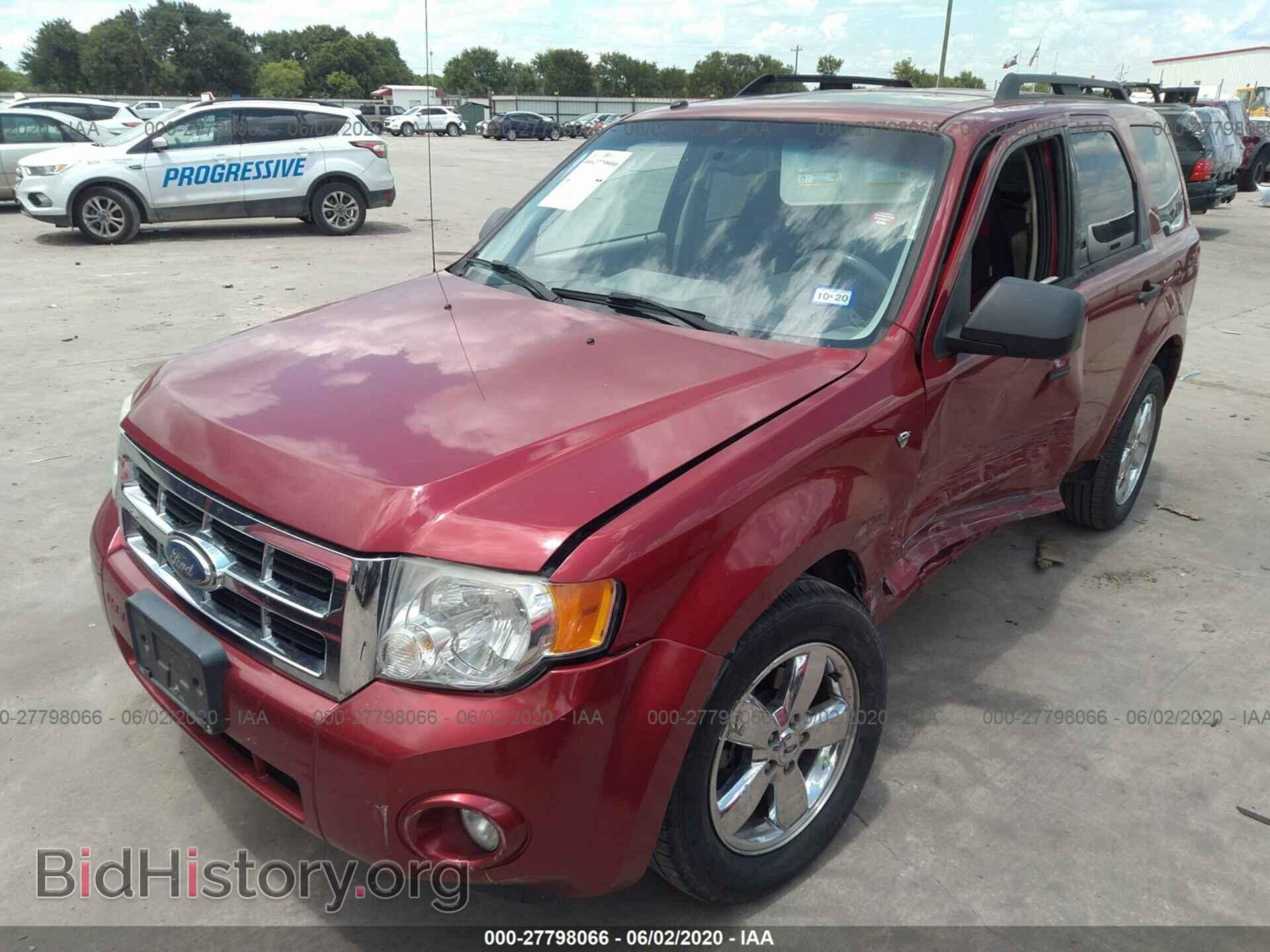 2008 FORD ESCAPE - VIN: 1FMCU03118KA56756 - Фото 2