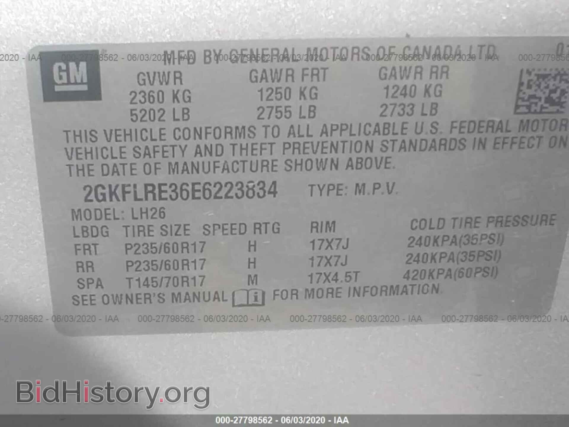 2014 GMC TERRAIN - VIN: 2GKFLRE36E6223834 - Photo 9