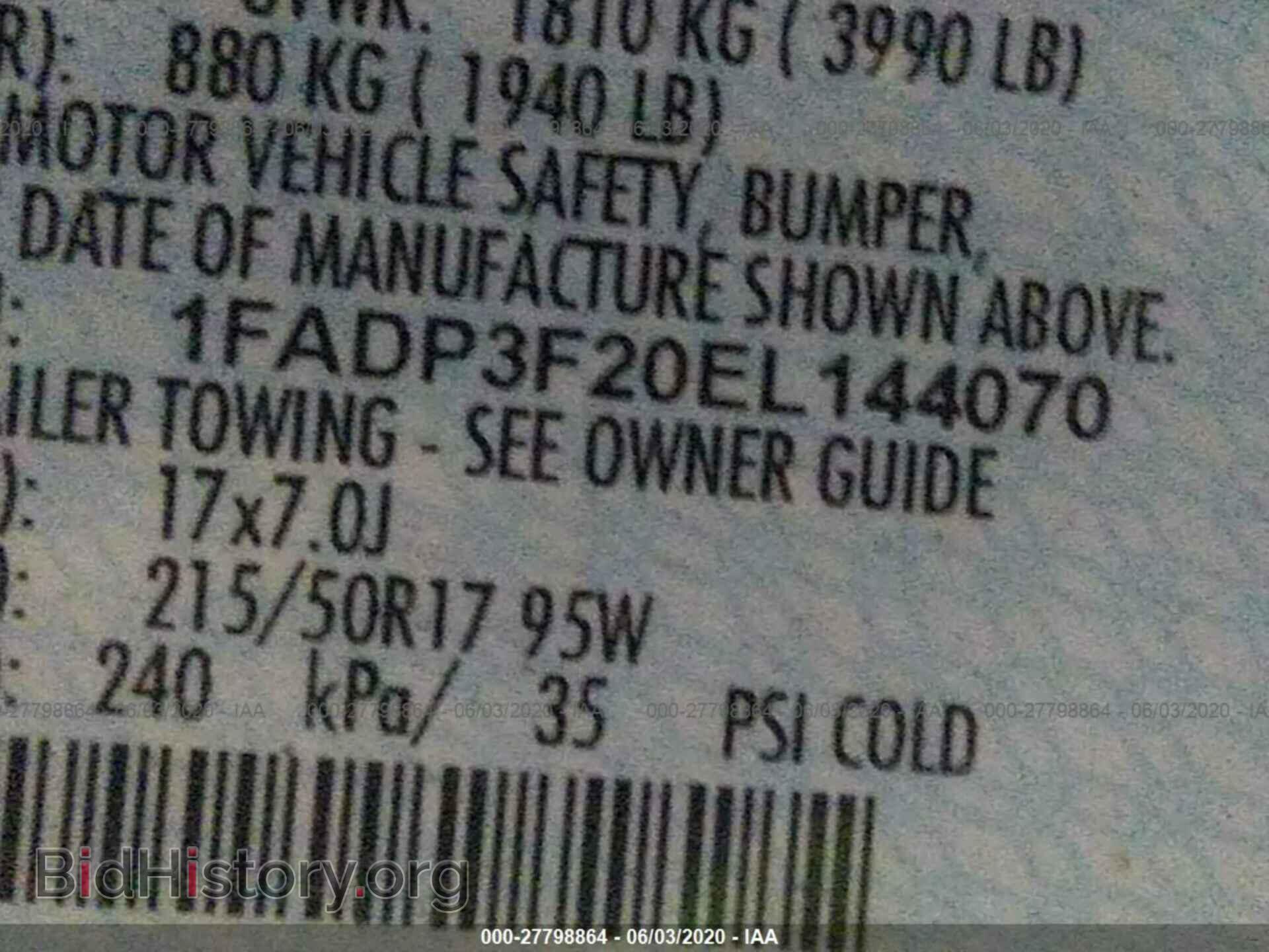 2014 FORD FOCUS - VIN: 1FADP3F20EL144070 - Photo 9