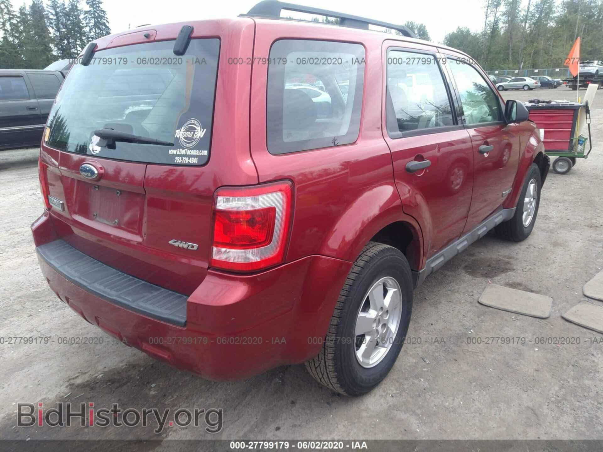 2008 FORD ESCAPE - VIN: 1FMCU92Z48KA14321 - Фото 4
