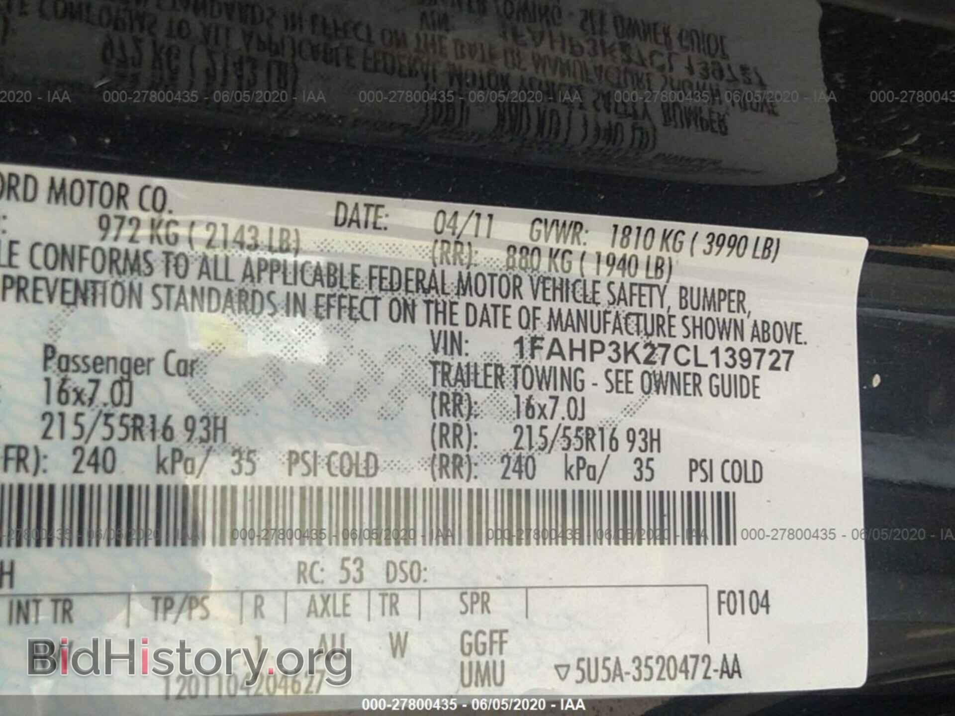 2012 FORD FOCUS - VIN: 1FAHP3K27CL139727 - Photo 9
