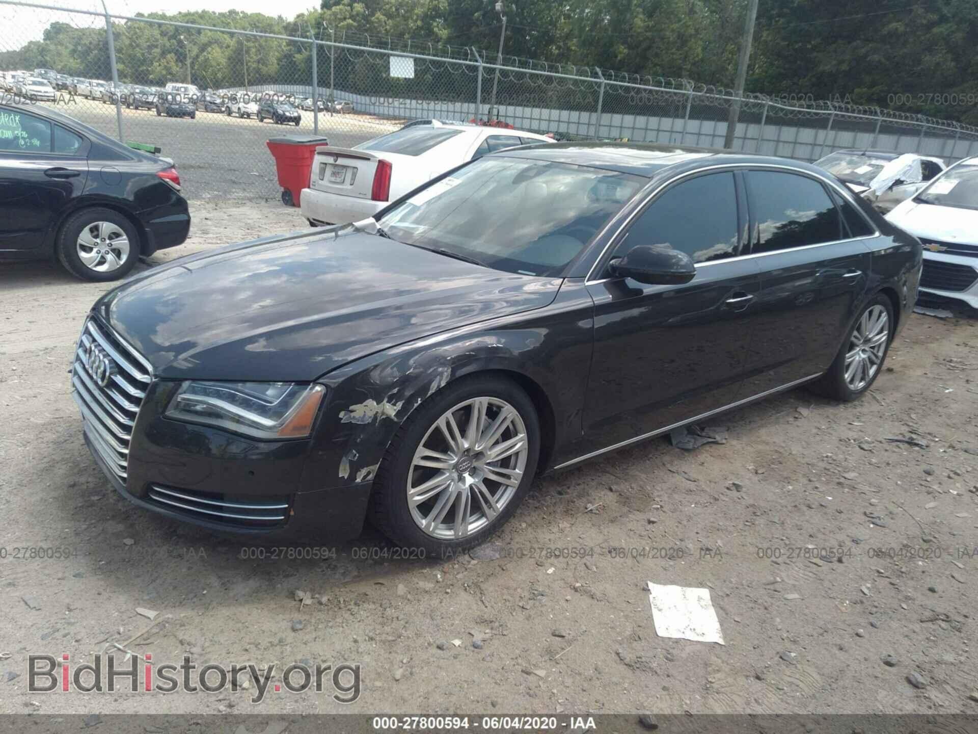 2013 AUDI A8 - VIN: WAUR2AFD9DN010033 - Фото 2