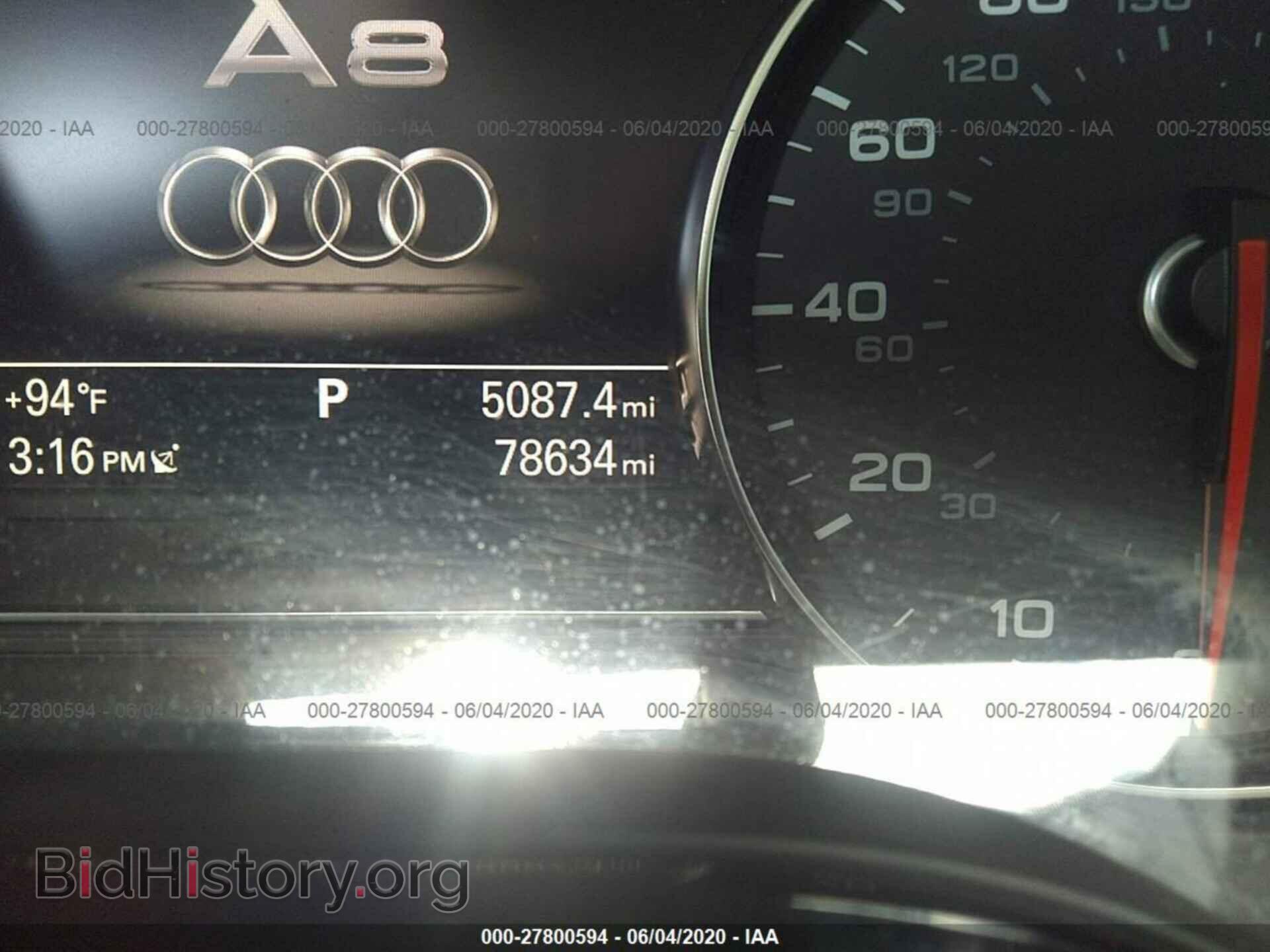 2013 AUDI A8 - VIN: WAUR2AFD9DN010033 - Фото 7