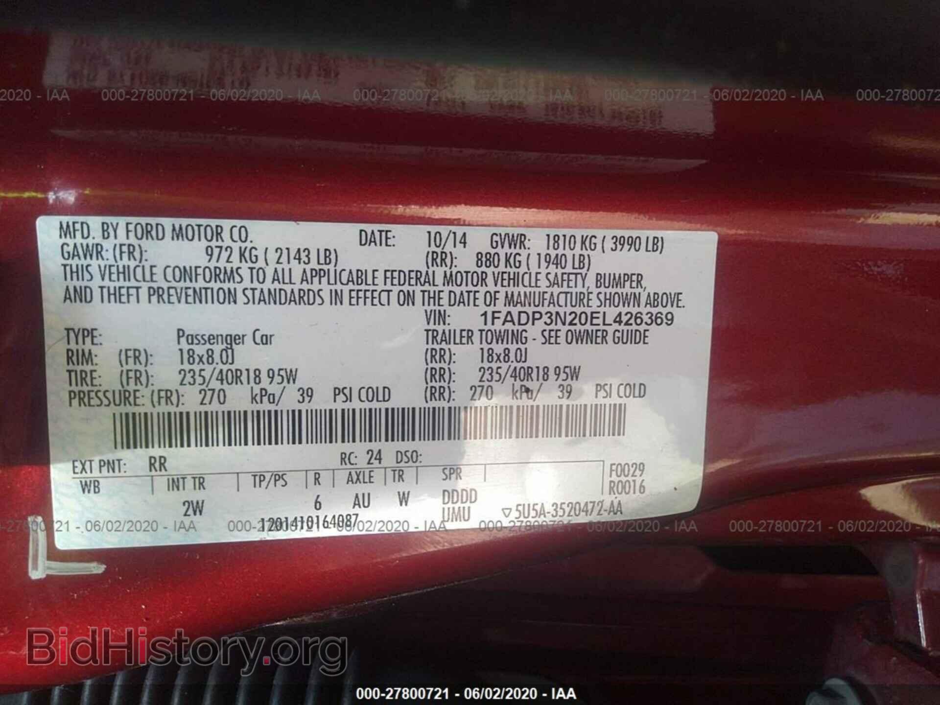 2014 FORD FOCUS - VIN: 1FADP3N20EL426369 - Photo 9