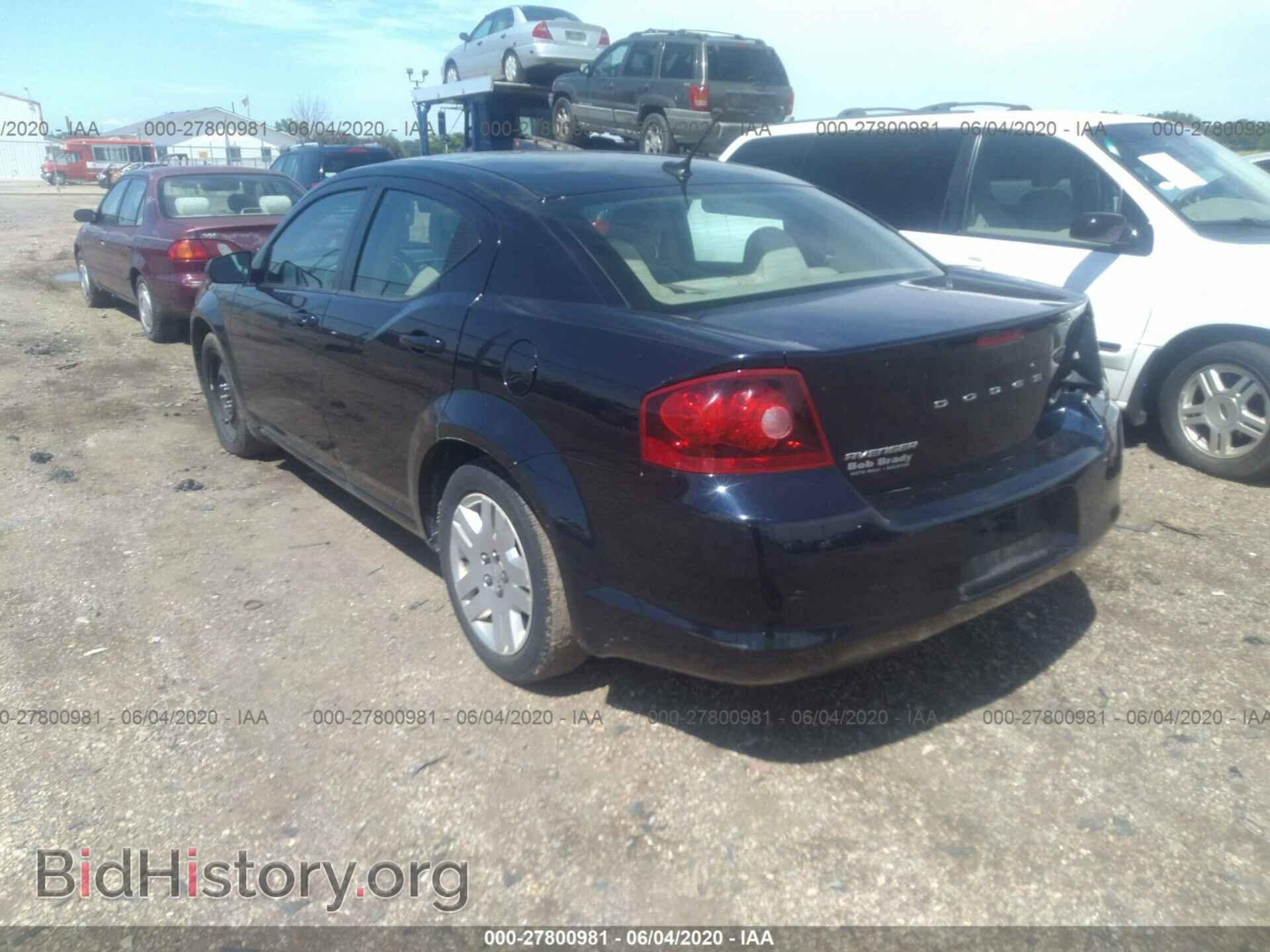 2012 DODGE AVENGER - VIN: 1C3CDZAB5CN311697 - Photo 3