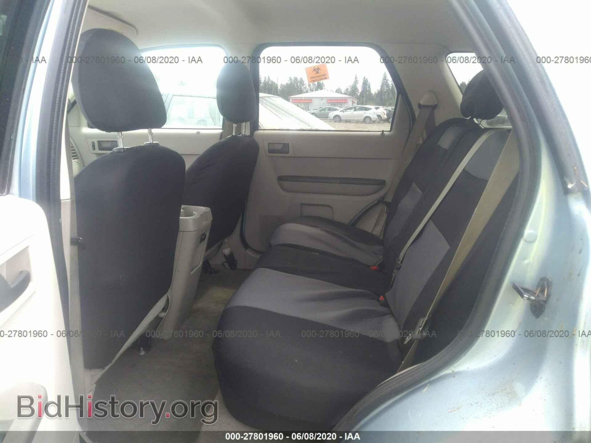 2008 FORD ESCAPE - VIN: 1FMCU59H28KD99996 - Фото 8