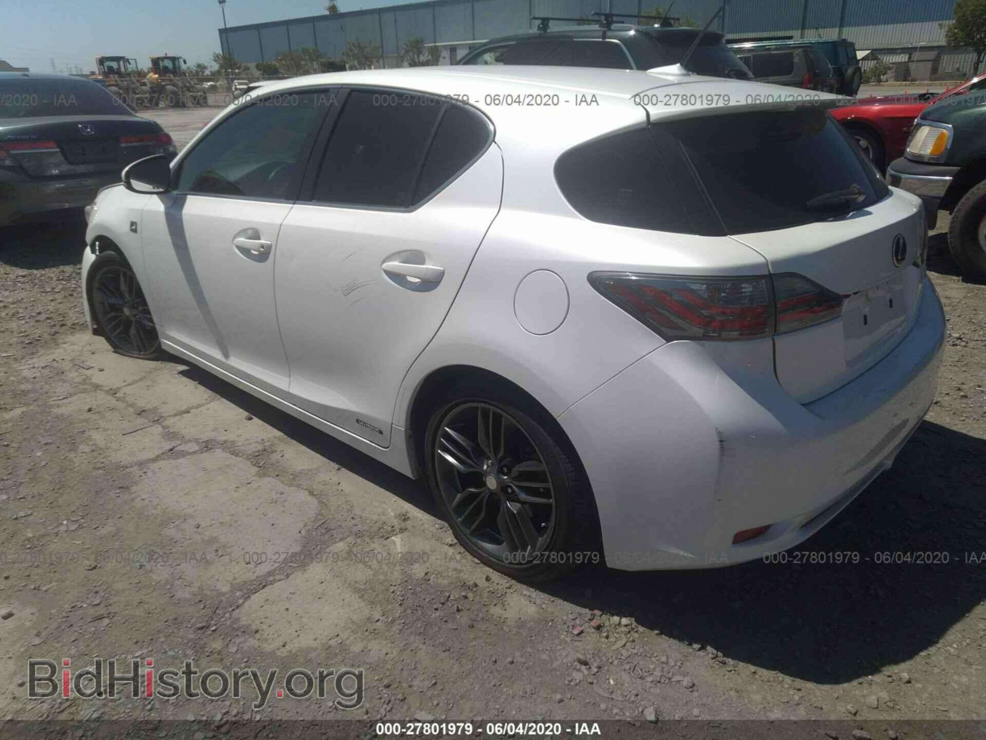 2012 LEXUS CT 200H - VIN: JTHKD5BH0C2059196 - Фото 3