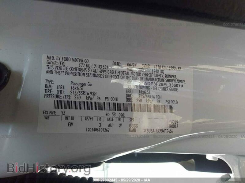 2014 Ford FOCUS (VIN 1FADP3F26EL336870) — фото 9 из 11