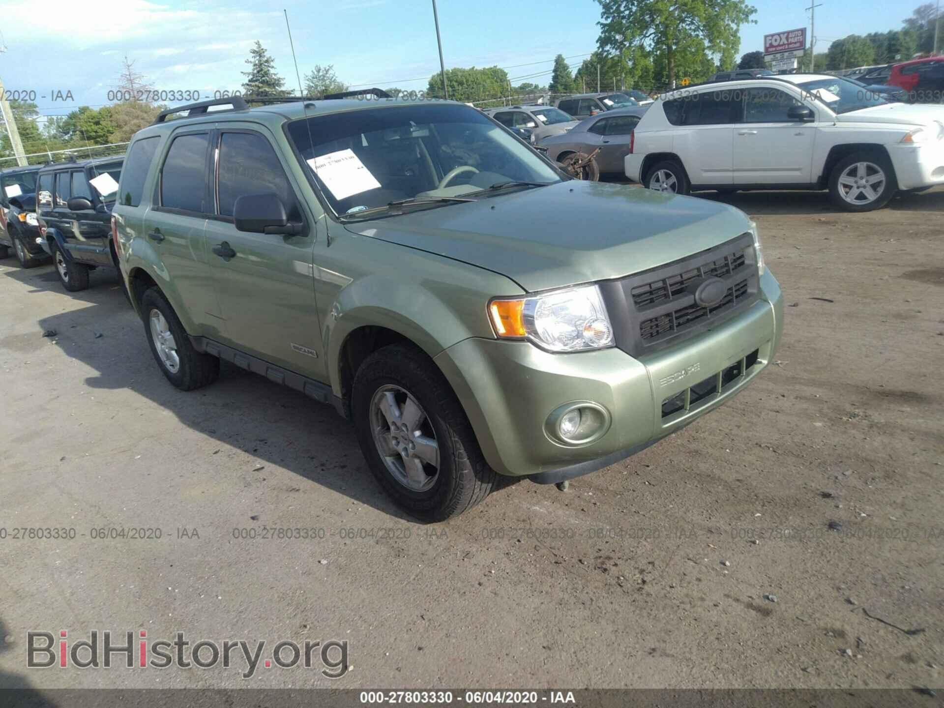 Photo 1FMCU03178KB48941 - FORD ESCAPE 2008