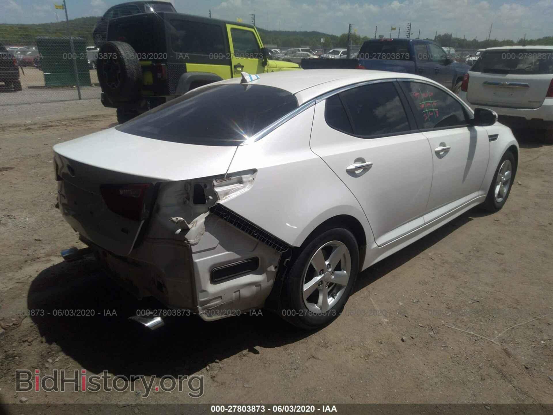 2015 KIA OPTIMA - VIN: KNAGM4A74F5584921 - Фото 4