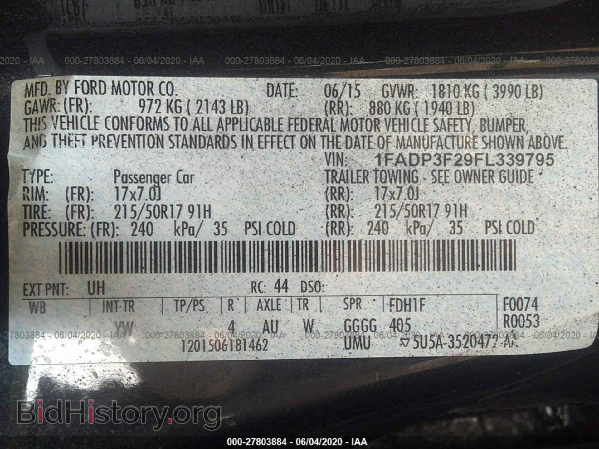 2015 FORD FOCUS - VIN: 1FADP3F29FL339795 - Photo 9