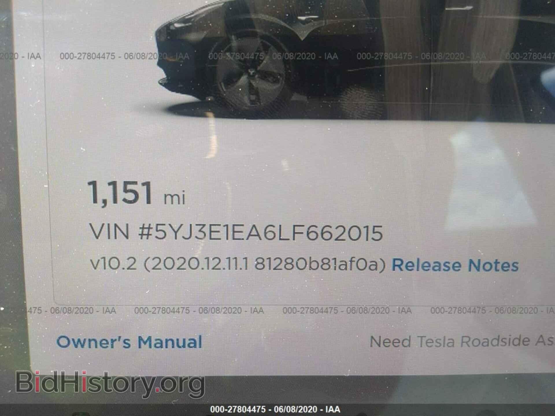 2020 TESLA MODEL 3 - VIN: 5YJ3E1EA6LF662015 - Photo 7