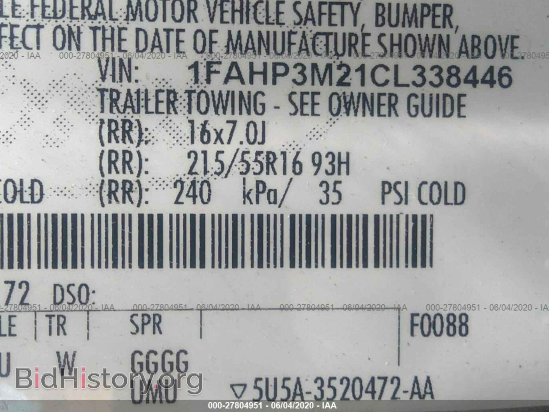 2012 FORD FOCUS - VIN: 1FAHP3M21CL338446 - Photo 9