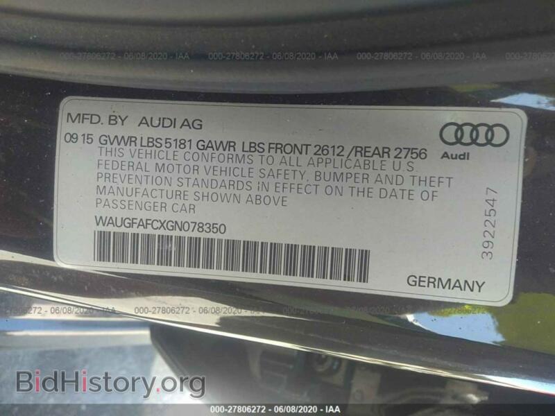 2016 Audi A6 (VIN WAUGFAFCXGN078350) — фото 9 из 11