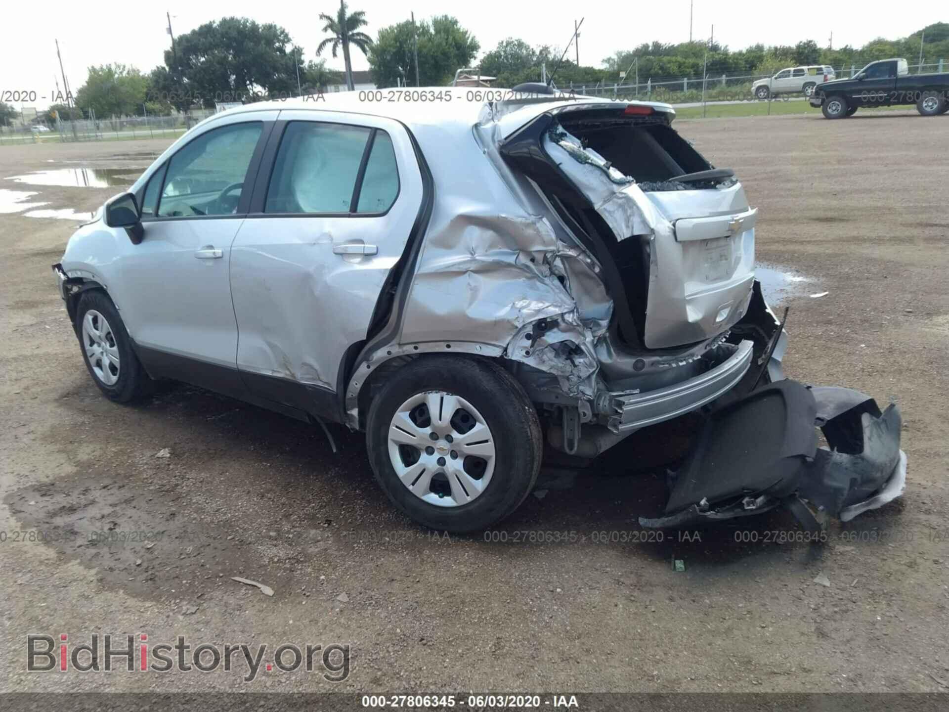 2016 CHEVROLET TRAX - VIN: 3GNCJKSB3GL232391 - Фото 3