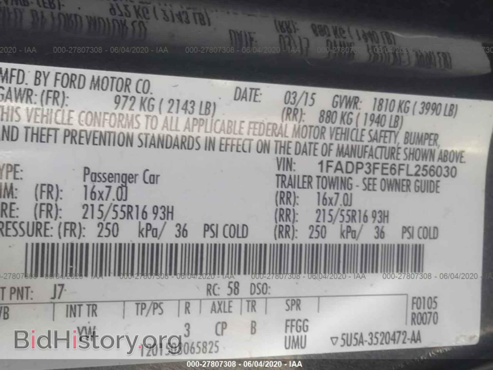 2015 FORD FOCUS - VIN: 1FADP3FE6FL256030 - Фото 9