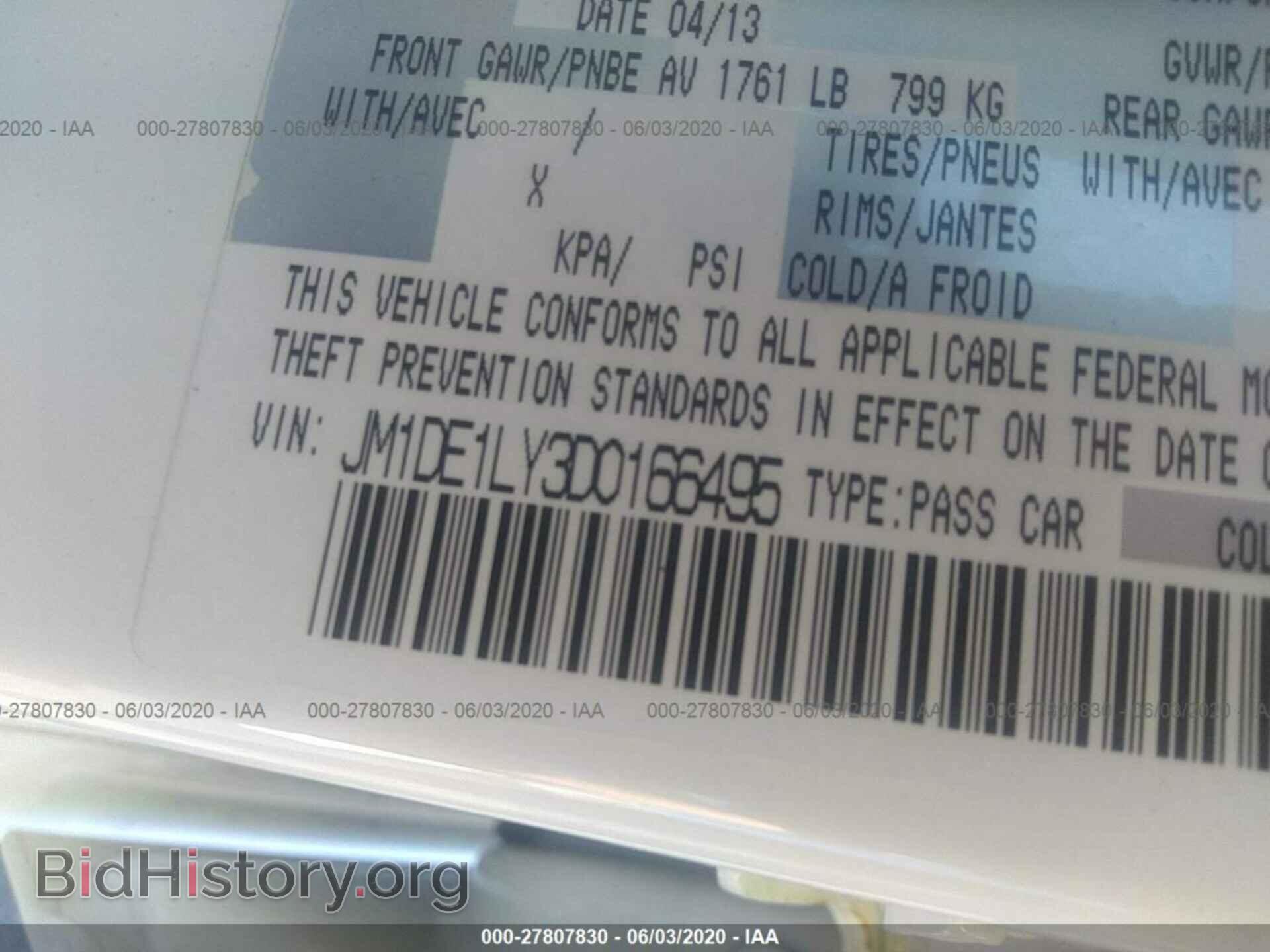2013 MAZDA MAZDA2 - VIN: JM1DE1LY3D0166495 - Фото 9