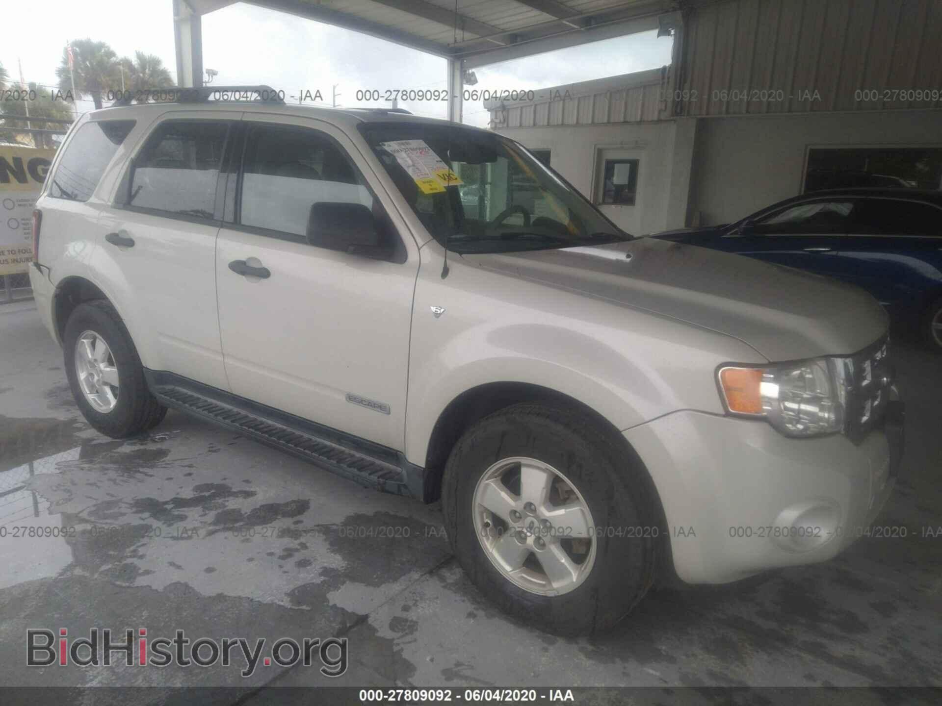 Photo 1FMCU03158KB15002 - FORD ESCAPE 2008