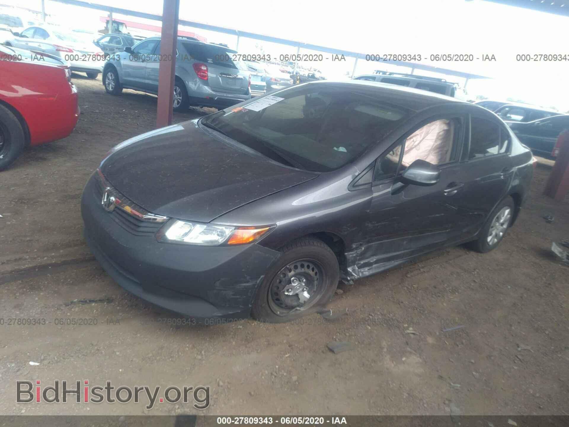 2012 HONDA CIVIC - VIN: 2HGFB2F5XCH304151 - Фото 2