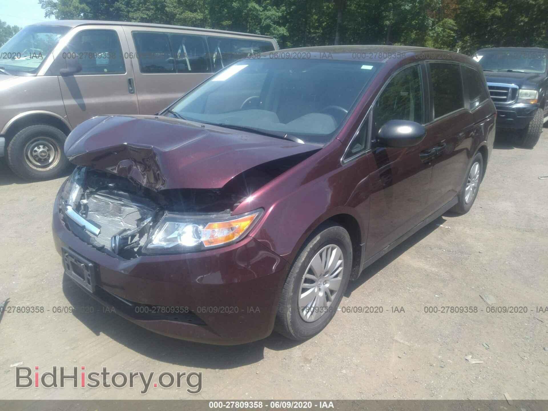 2014 HONDA ODYSSEY - VIN: 5FNRL5H24EB100631 - Фото 2