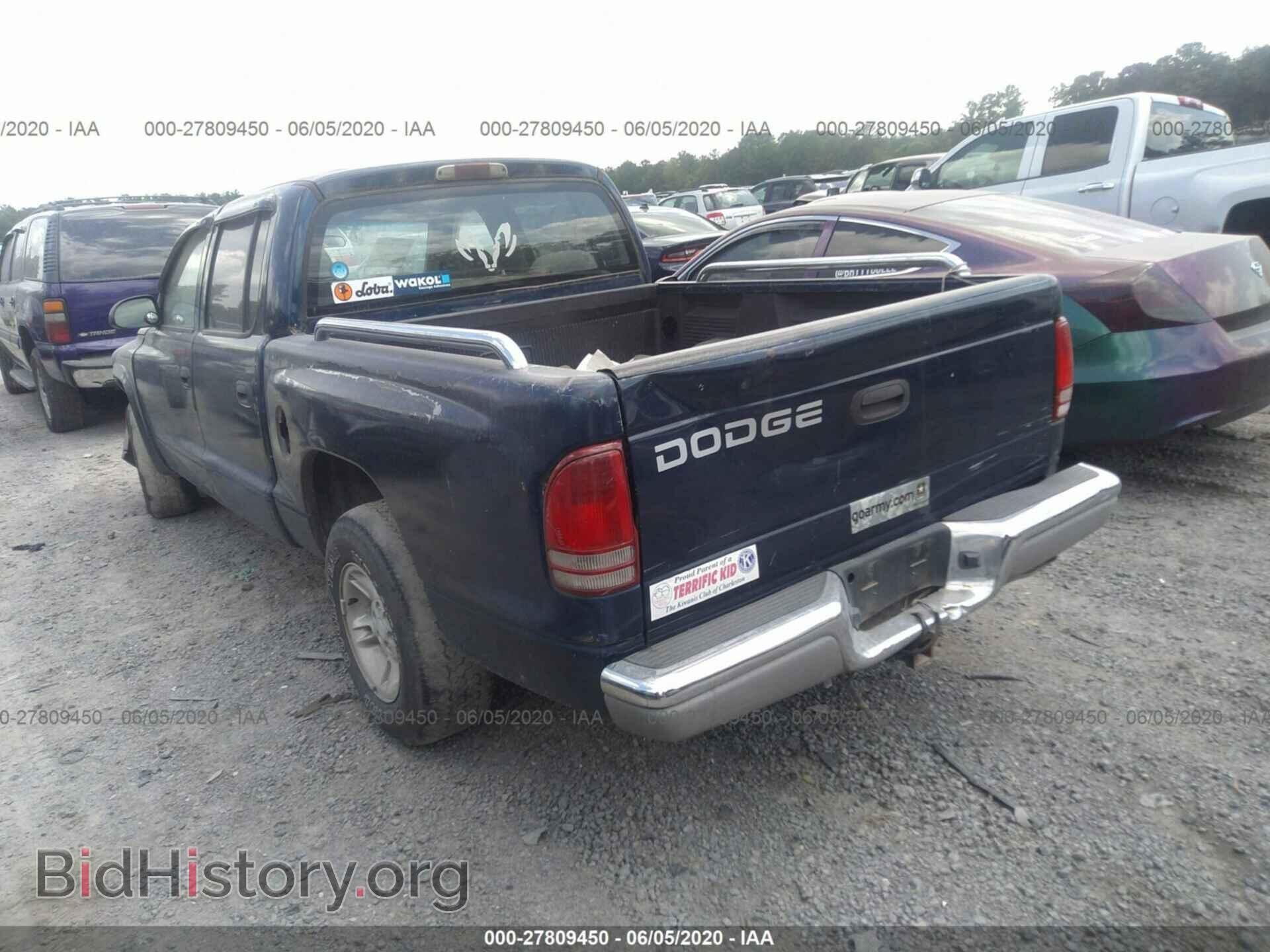 2001 DODGE DAKOTA - VIN: 1B7HL2AX11S267686 - Фото 3