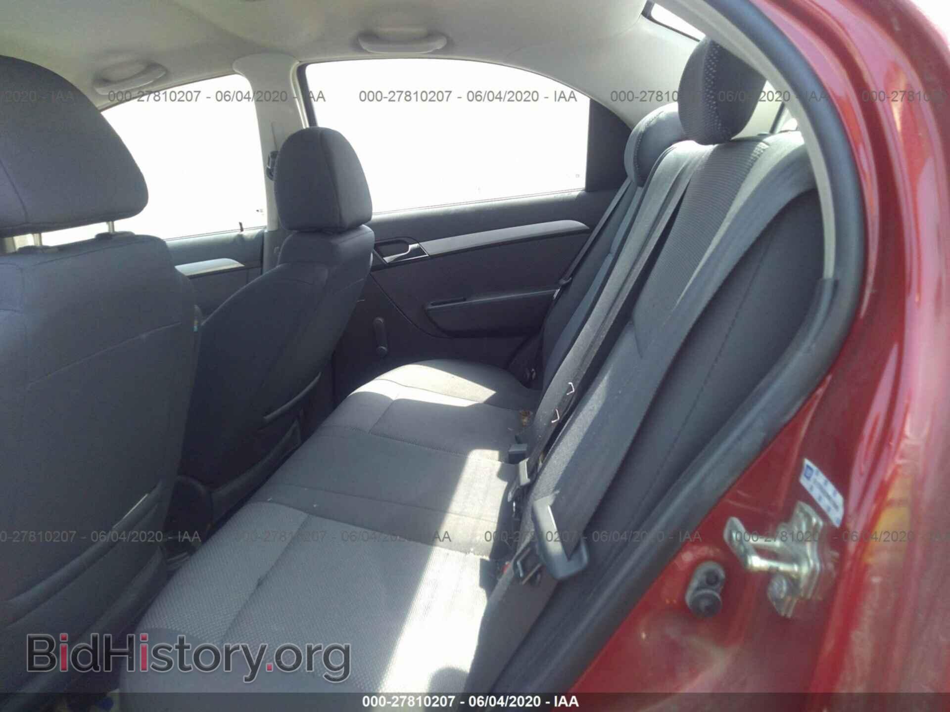 2011 CHEVROLET AVEO - VIN: KL1TD5DE9BB219946 - Фото 8