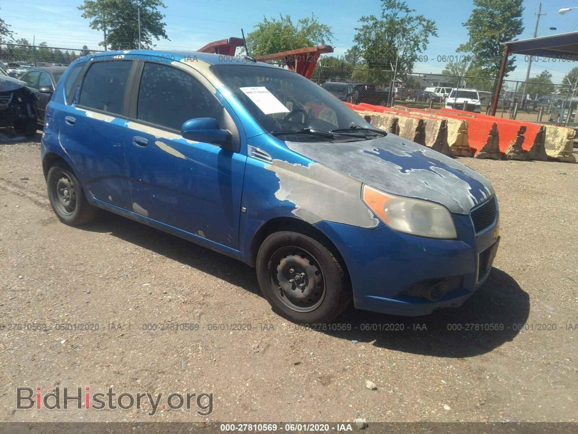 Photo KL1TD66E09B393174 - CHEVROLET AVEO 2009