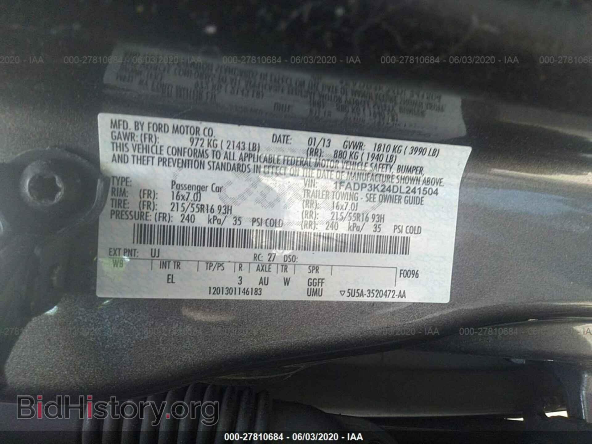2013 FORD FOCUS - VIN: 1FADP3K24DL241504 - Photo 9
