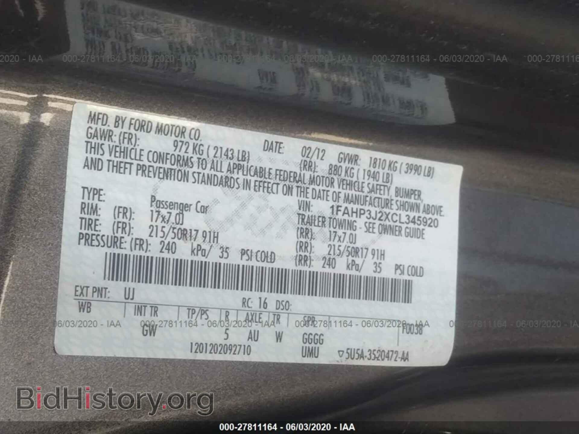 2012 FORD FOCUS - VIN: 1FAHP3J2XCL345920 - Photo 9