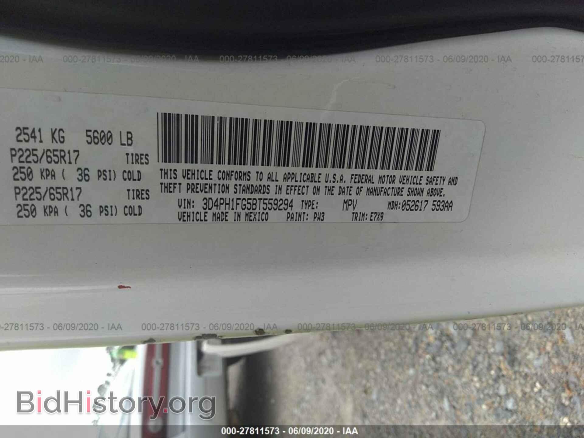 2011 DODGE JOURNEY - VIN: 3D4PH1FG5BT559294 - Фото 9