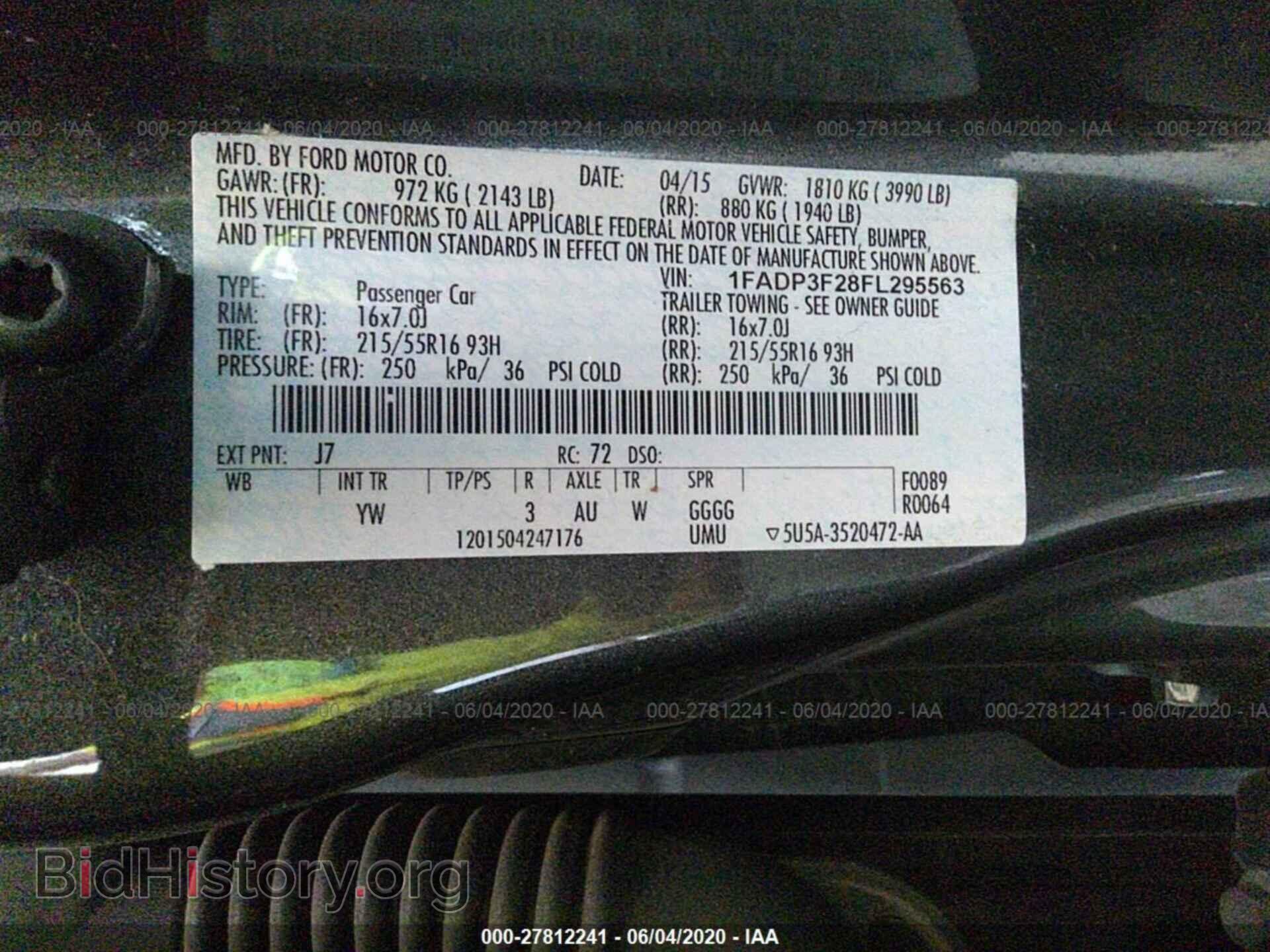 2015 FORD FOCUS - VIN: 1FADP3F28FL295563 - Фото 9