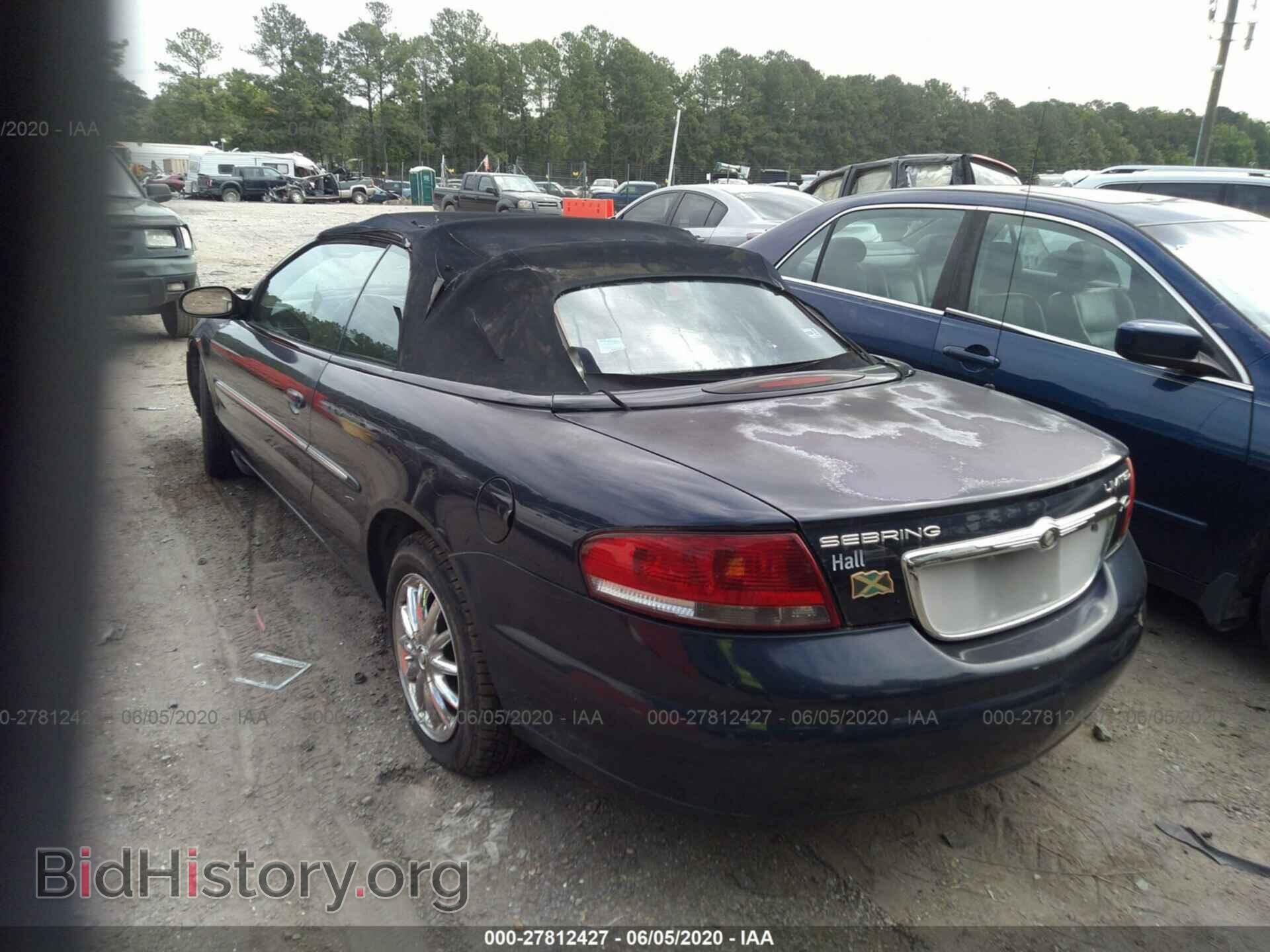 2002 CHRYSLER SEBRING - VIN: 1C3EL65RX2N333615 - Фото 3