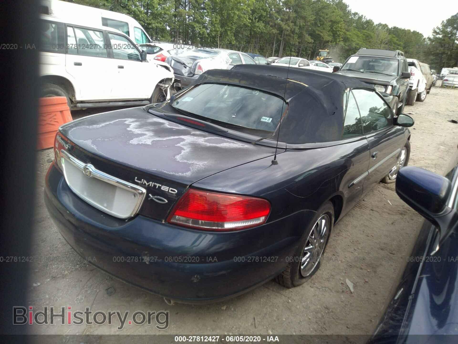 2002 CHRYSLER SEBRING - VIN: 1C3EL65RX2N333615 - Фото 4