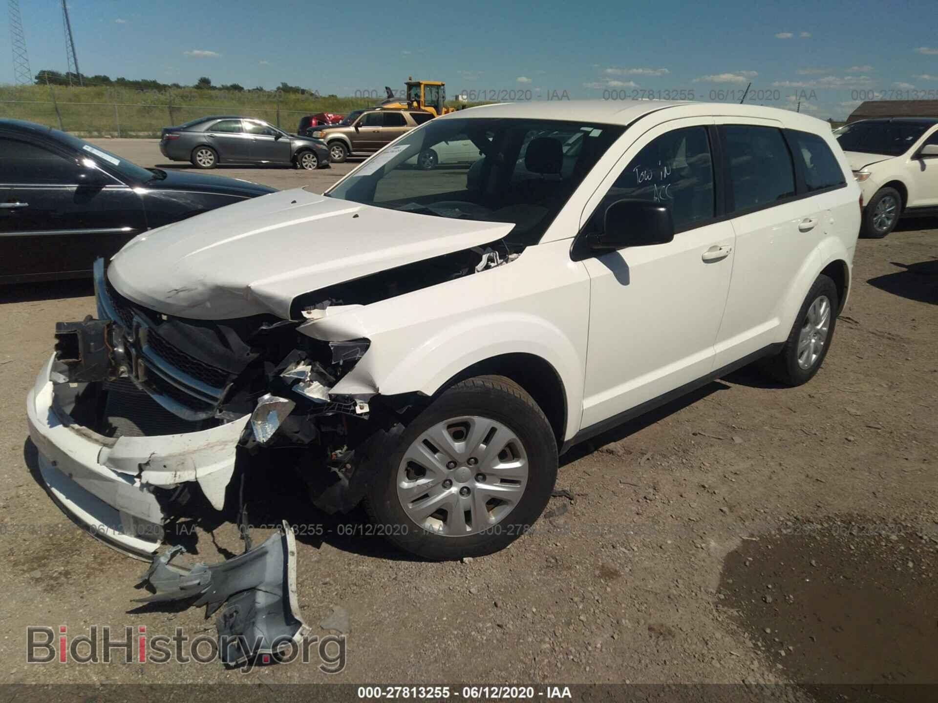 2014 DODGE JOURNEY - VIN: 3C4PDCAB3ET133303 - Фото 2