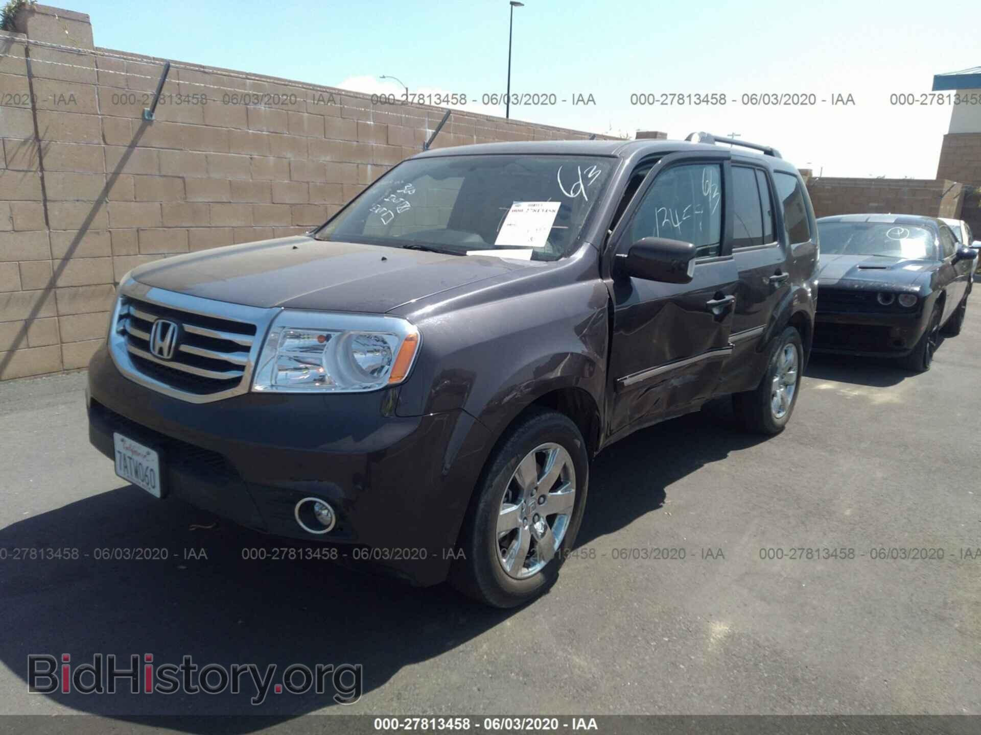 2013 HONDA PILOT - VIN: 5FNYF3H90DB033044 - Фото 2